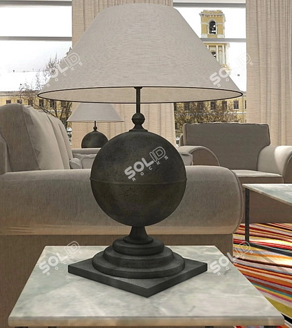 Sleek 3D Nasl?na? Lamp 3D model image 1