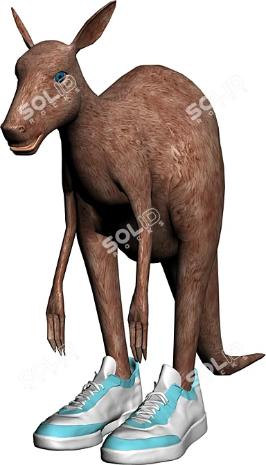 Animated Kangaroo Model 3D model image 1