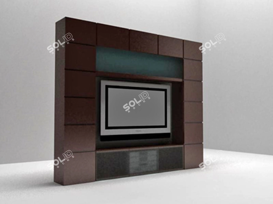 Modern TV Stand 3D model image 1