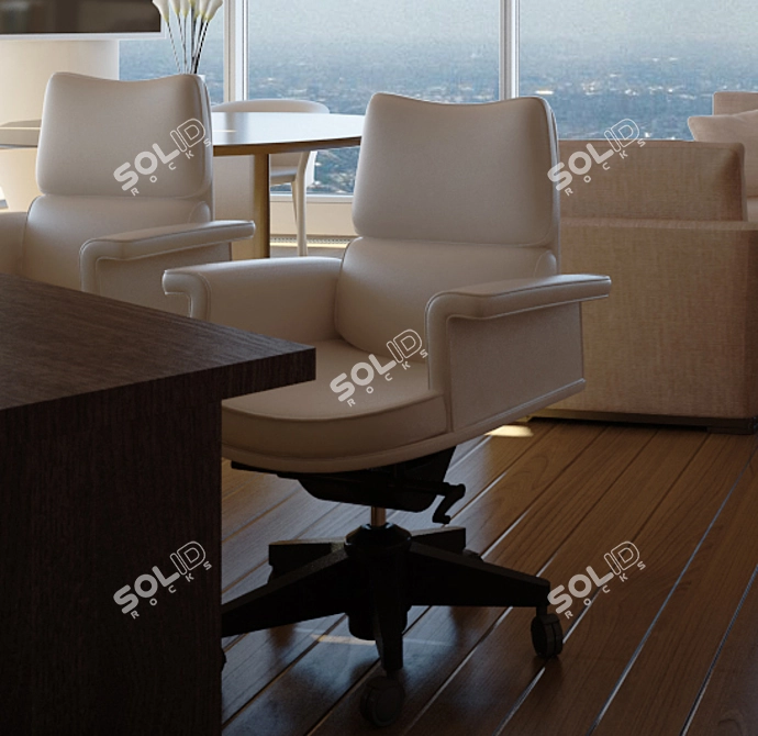Tripla Chair - Sleek and Stylish Seating 3D model image 1