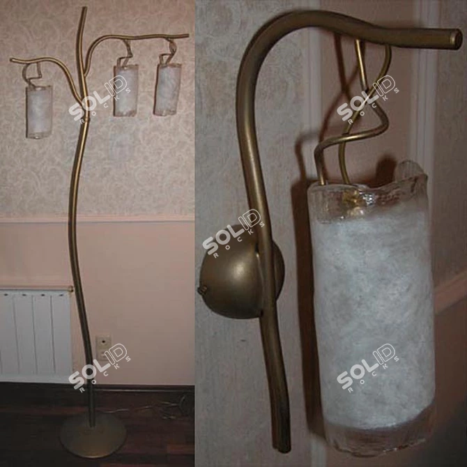 Sil Lux Floor Lamp & BRA LP 6/192D 3D model image 1