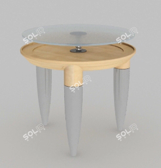 Elegant Round Table: Perfect for Any Space 3D model image 1