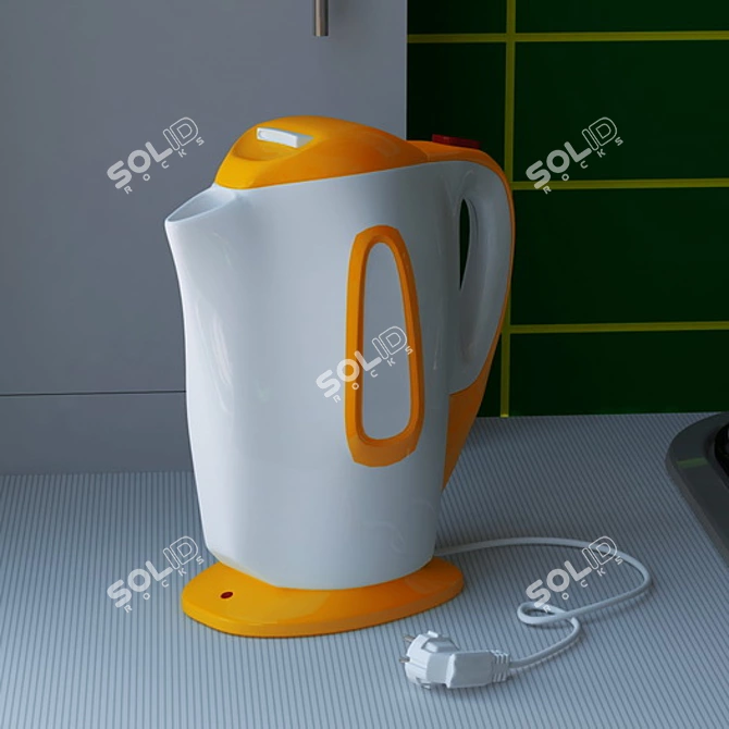 Gaming-inspired Electric Kettle 3D model image 1