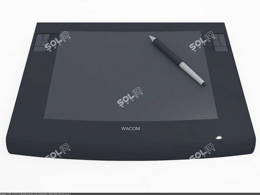 Wacom Intuos 3 Graphic Tablet 3D model image 1