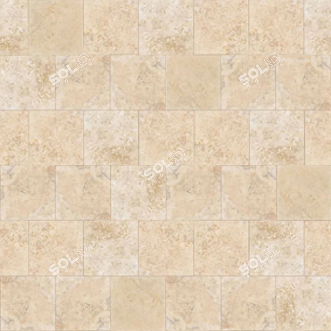 Title: Travertine Stone Wall Cladding 3D model image 1