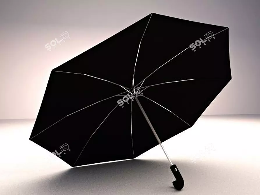 RainShield Compact Umbrella 3D model image 1