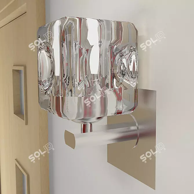 Elegant Wall Sconce: V-ray textures 3D model image 1