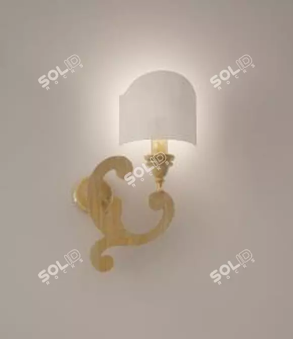 Elegant Sconce by EmporioSanFirenze 3D model image 1