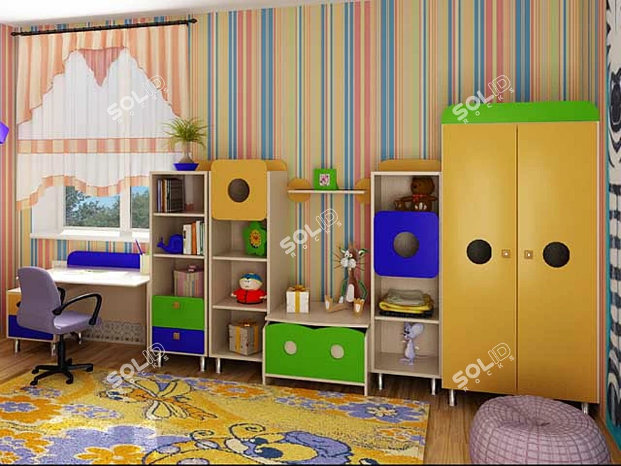 Snajt Children's Wall - Fun and Functional 3D model image 1