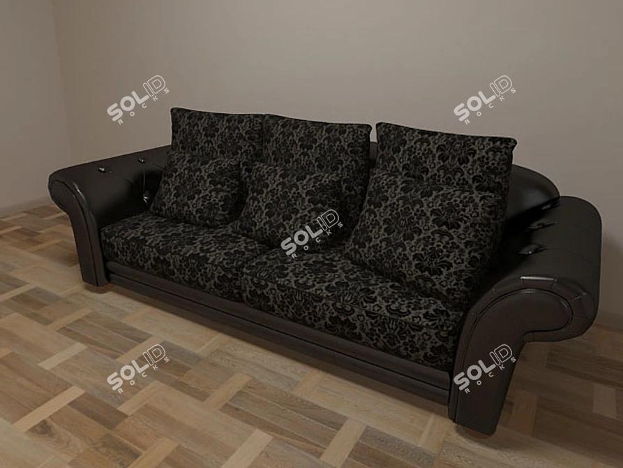 Formerin Ramon Italian Sofa - Vray Materials, 3D Max 2009, Texture Included 3D model image 1