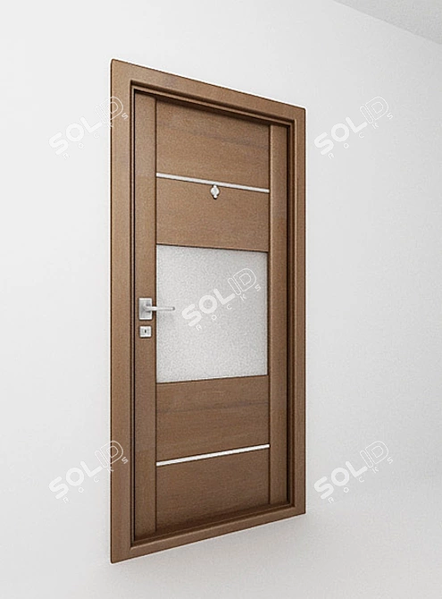 Title: Italian-inspired 2007 Model Door 3D model image 1