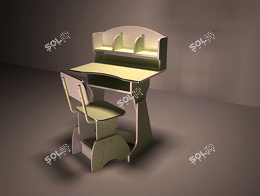 Grow Together Table and Chair 3D model image 1