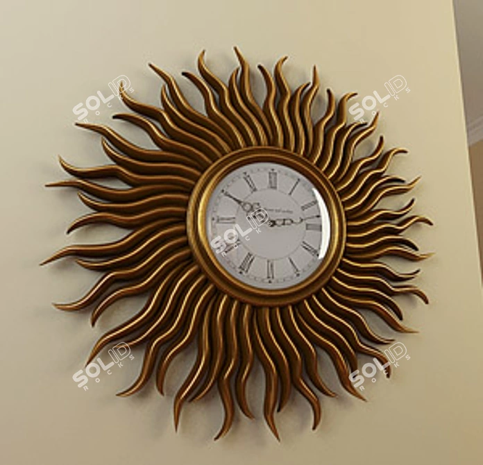 Premium Profi Wall Clock 3D model image 1