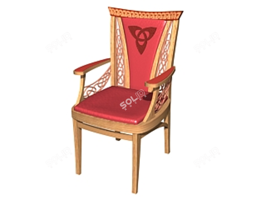 Psevdoskandinav Chair: Timeless Design 3D model image 1