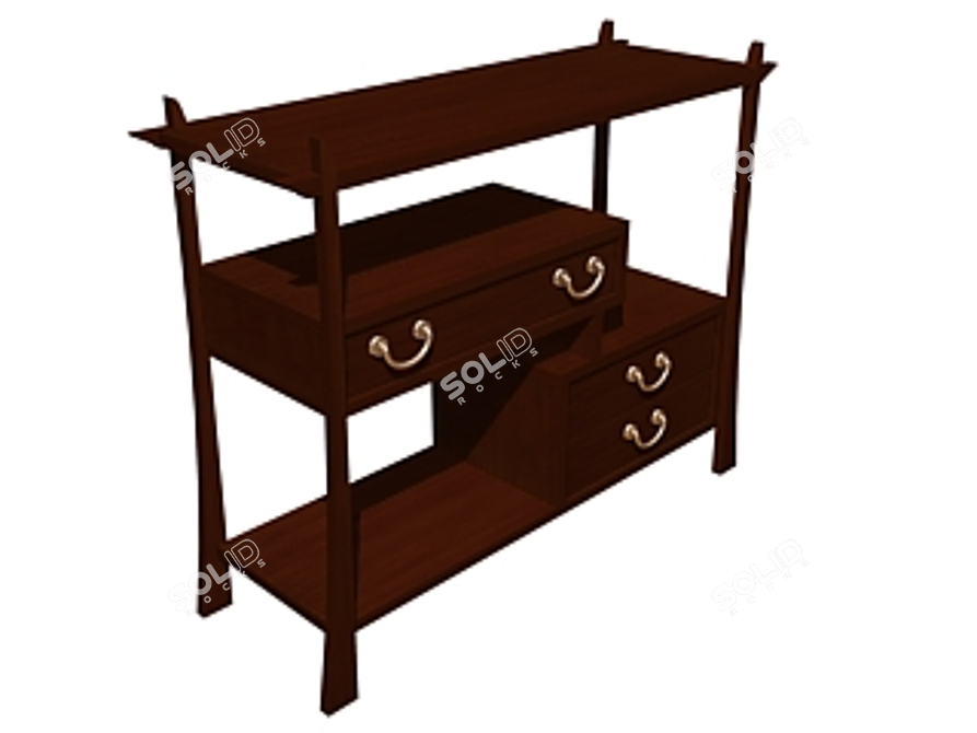 Chinese Style Terminal: Seamlessly Blend East and West 3D model image 1