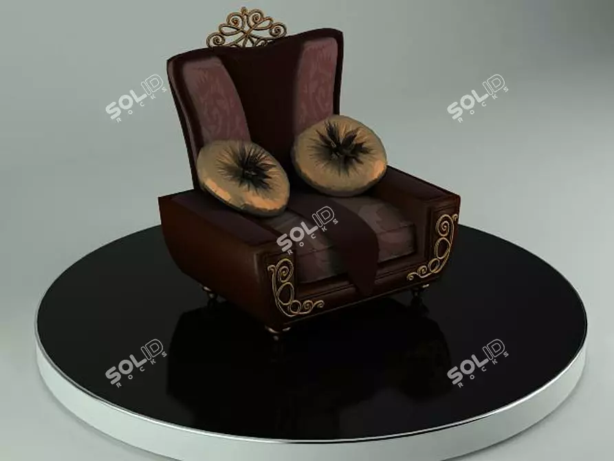 3D Max 2009 Vray Armchair 3D model image 1