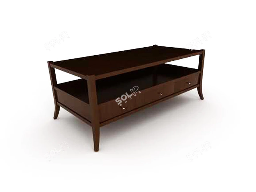 Modern Minimalist Coffee Table 3D model image 1