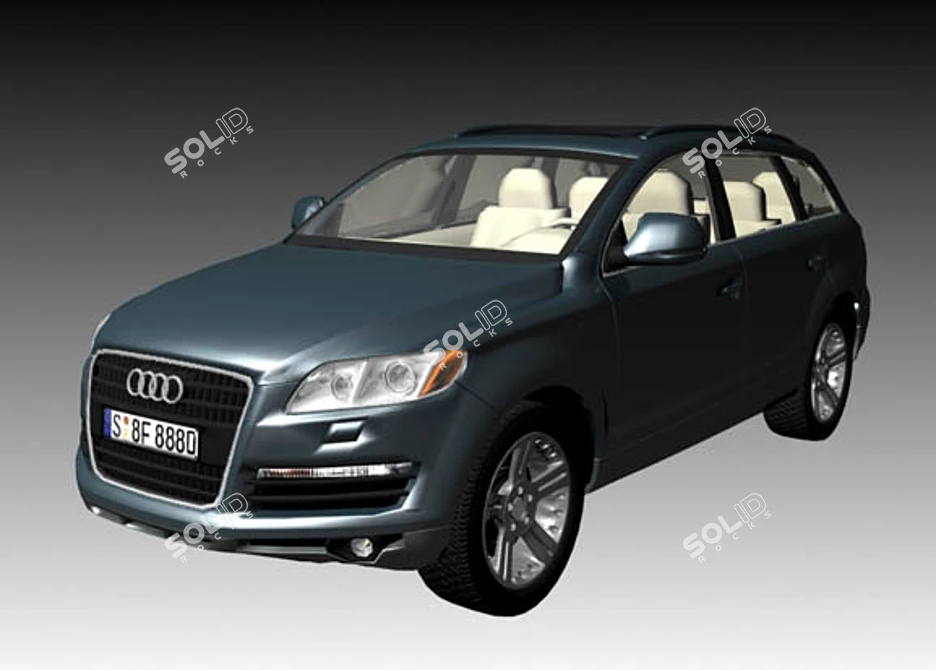 Luxury Audi Car with Stunning Textures 3D model image 1