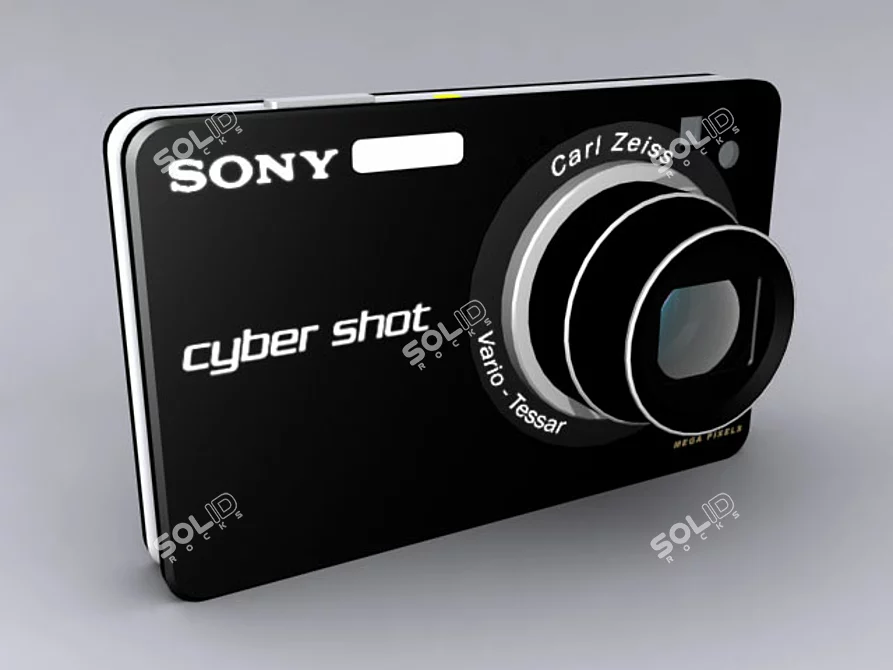 Sony W130 Black: Perfect Capture 3D model image 1