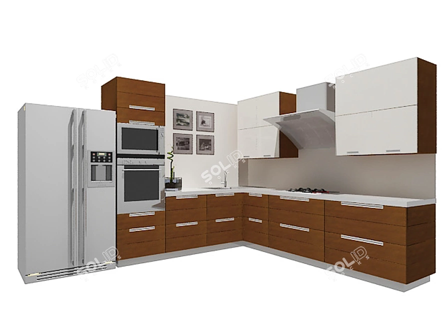 "Scavolini" Kitchen 3D model image 1