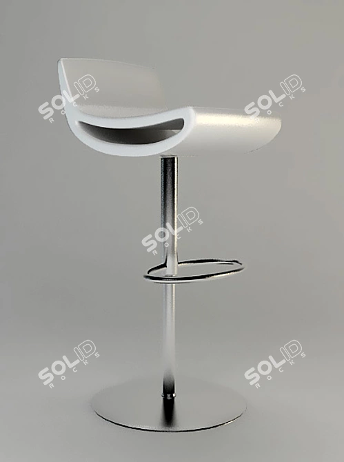 Modern Bar Stool 3D model image 1