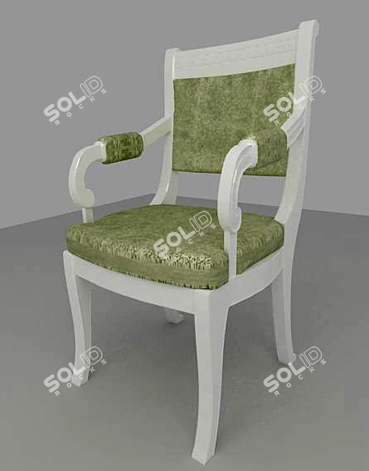 Elegant Vintage Chair 3D model image 1