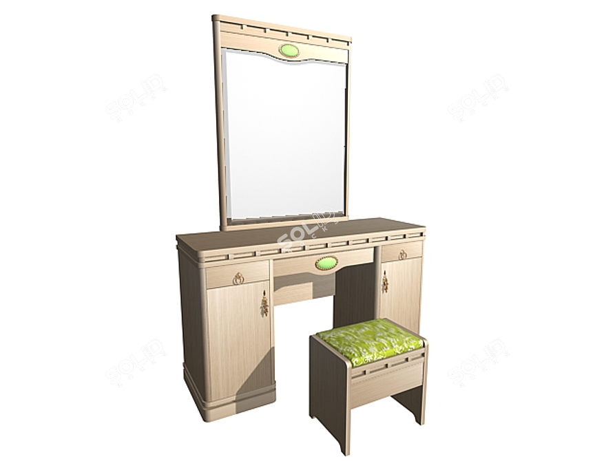 Elegant "Keri" Vanity 3D model image 1