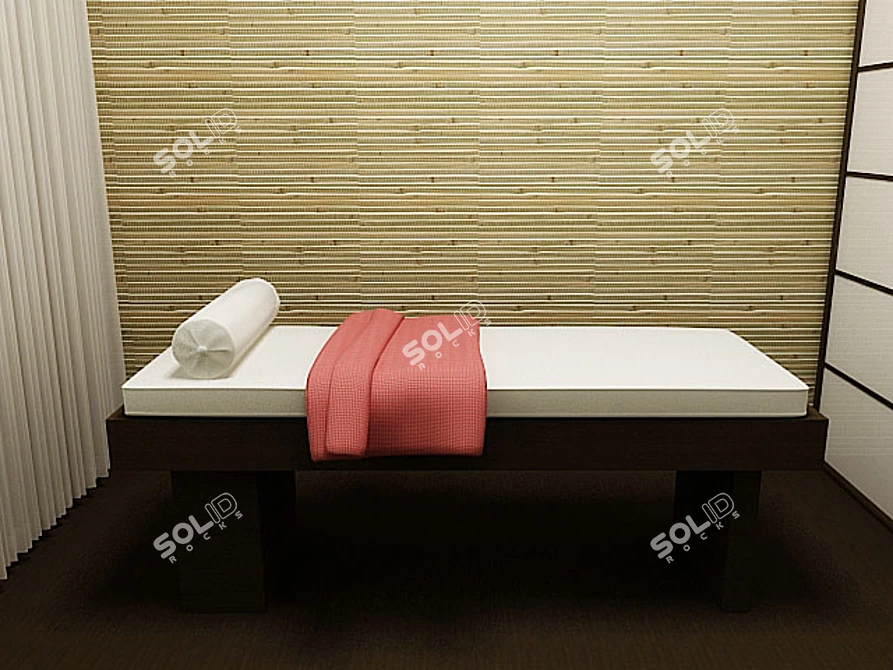 Massage Couch: Ultimate Relaxation 3D model image 1