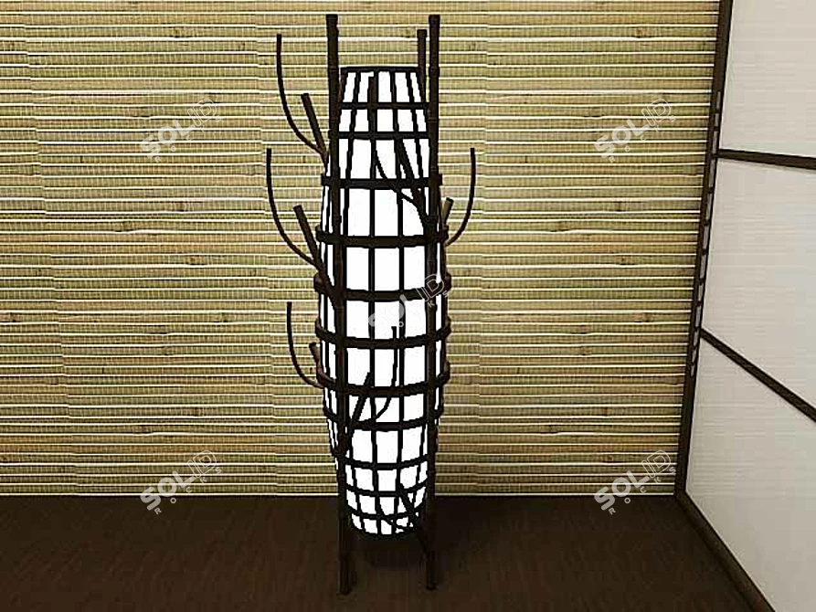 Elegant Floor Lamp 3D model image 1