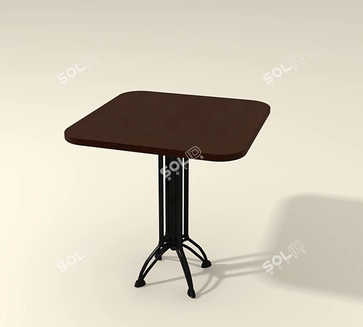 Unique Handmade Table 3D model image 1