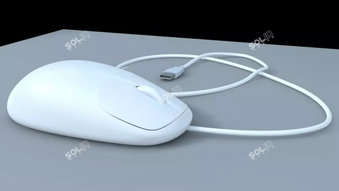 ErgoGlide USB Mouse 3D model image 1