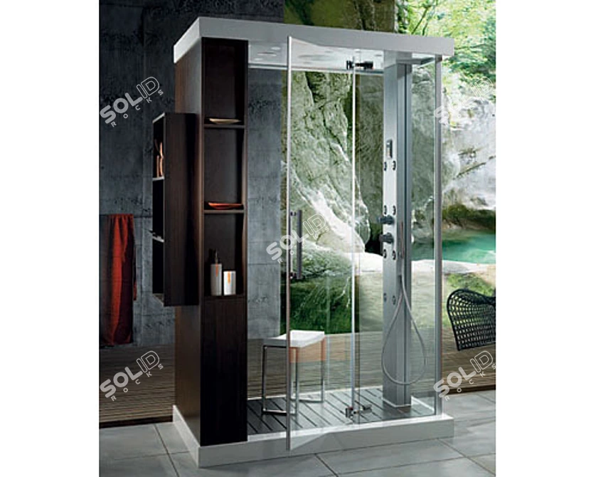 Anthropos2 Shower Cabin - Ultimate Shower Experience 3D model image 1