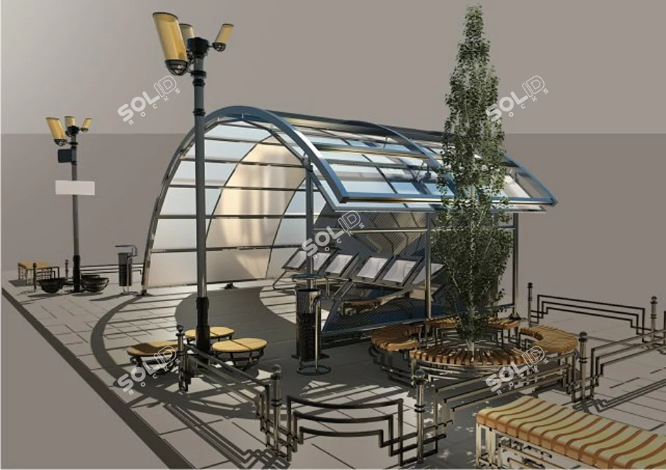 Architectural Line: Innovative Design 3D model image 1