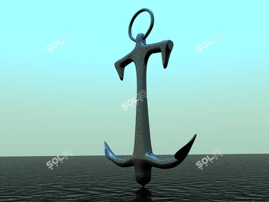 Nautical Anchor Decoration 3D model image 1