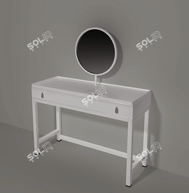 Elegant IKEA Vanity 3D model image 1