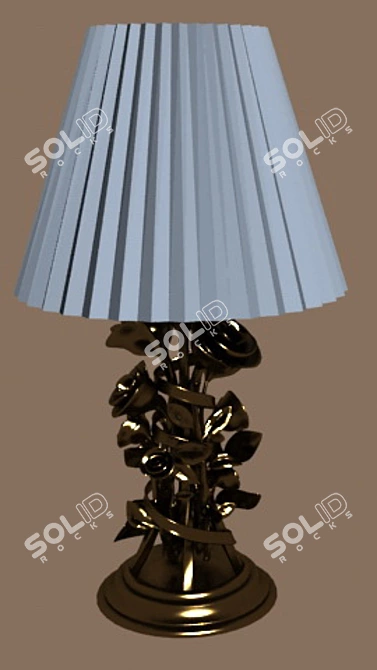 Roses Table Lamp 3D model image 1