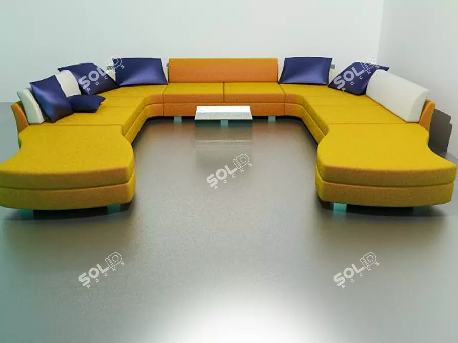 Metropol Sofa: Elegant, Modern and Comfortable 3D model image 1