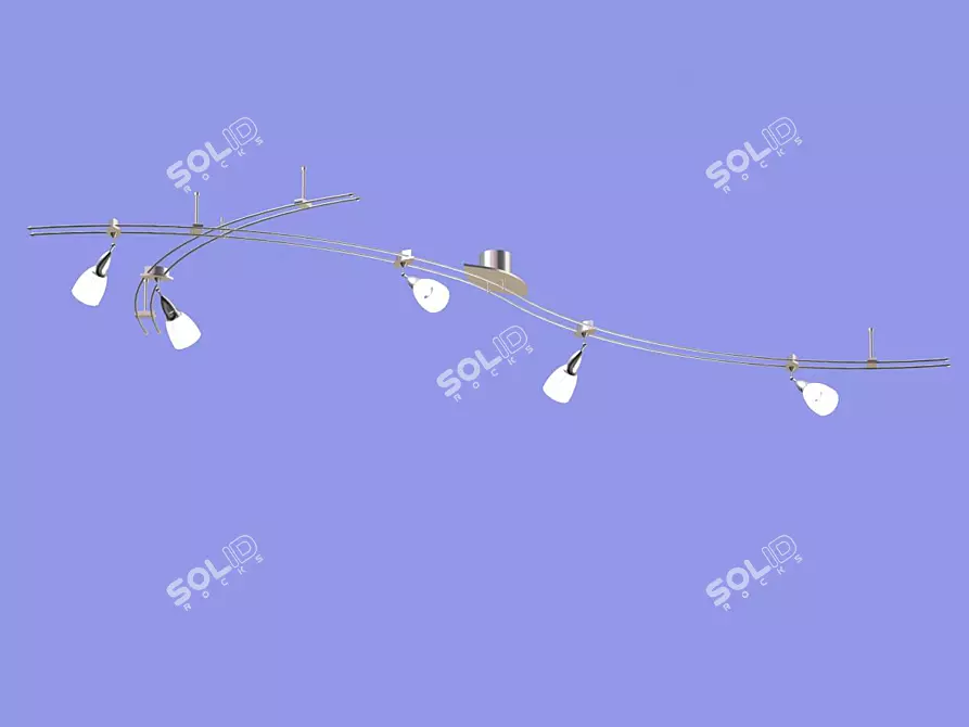 Title: Elegant Bus Chandelier 3D model image 1