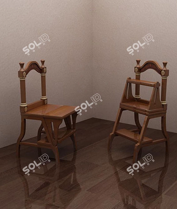 Transforming Chair: Custom Design 3D model image 1