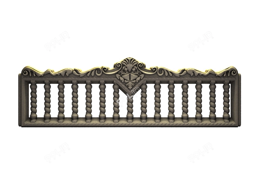 Versatile Exterior Fence 3D model image 1