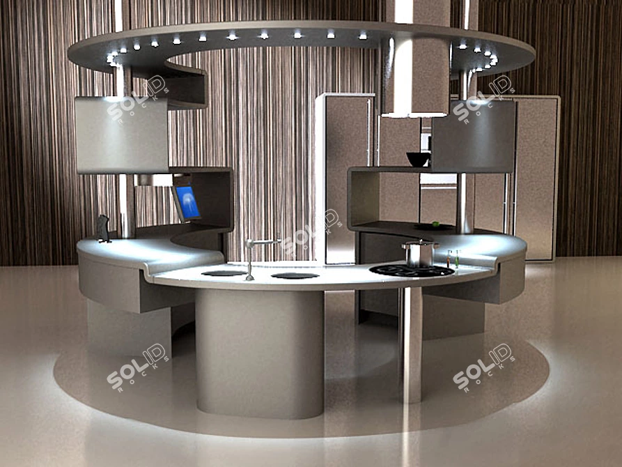 Acropolis Kitchen: Professional-grade Design 3D model image 1