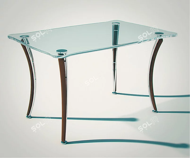 Modern Dining Table 3D model image 1
