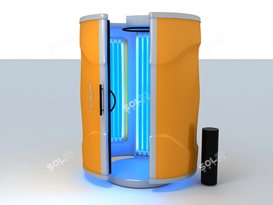 Vertical Sunbed: The Ultimate Tanning Experience 3D model image 1