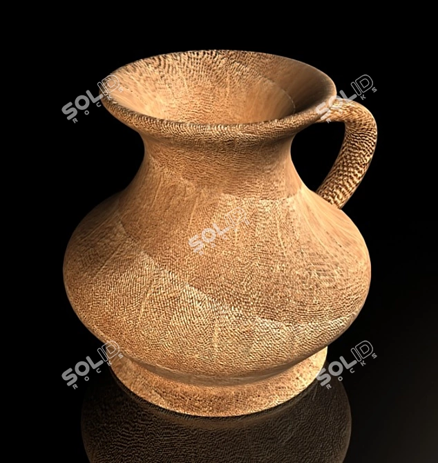 Elegant Ceramic Vase 3D model image 1