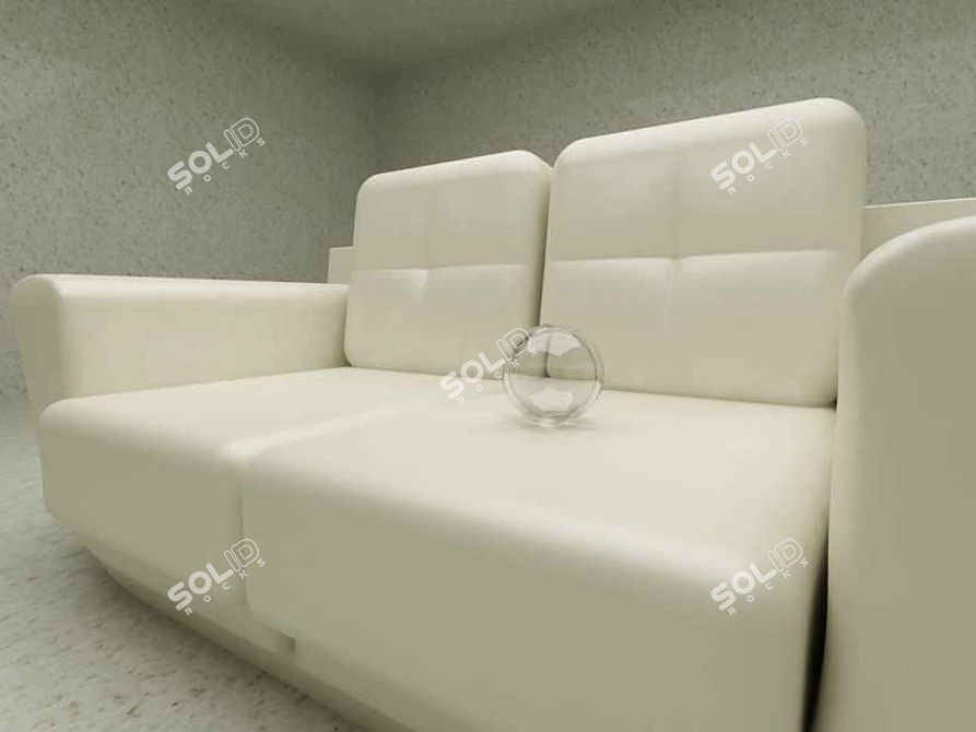 Minimalist Sofa 3D model image 1