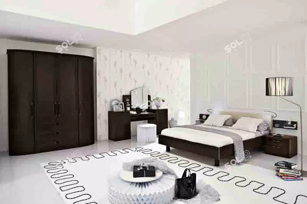 Stylish Dyatkovo Bedroom 3D model image 1