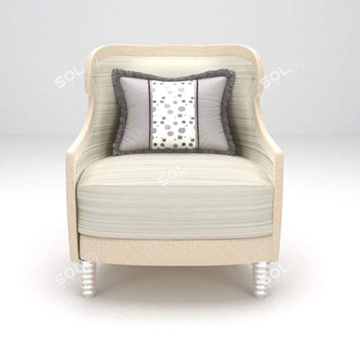 Cozy Comfort Armchair 3D model image 1