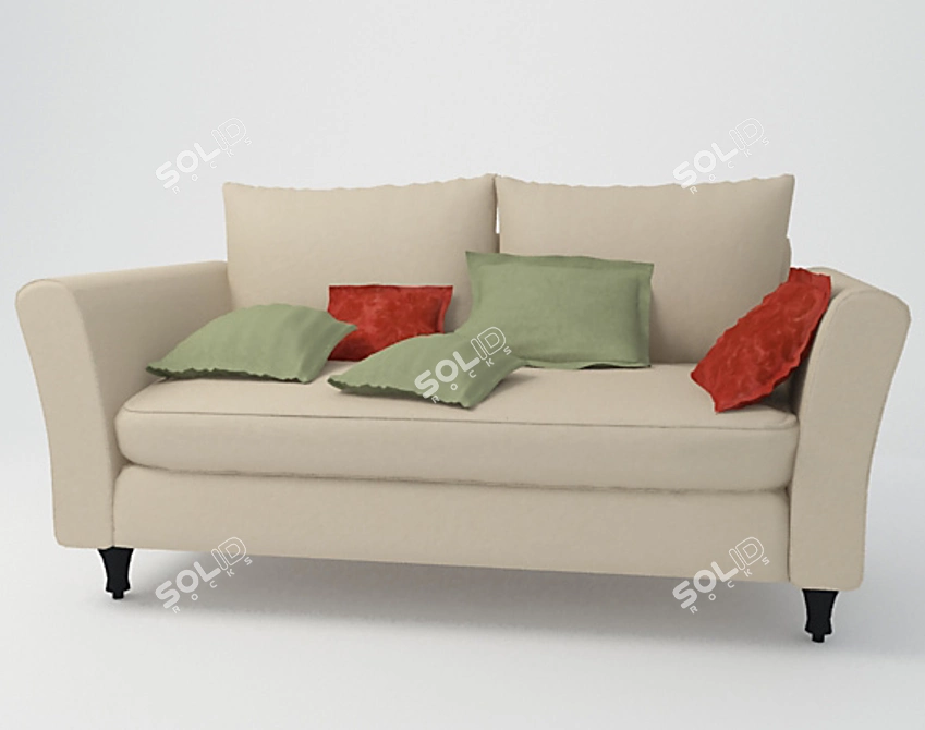 Contemporary Madison Loveseat by Baker 3D model image 1