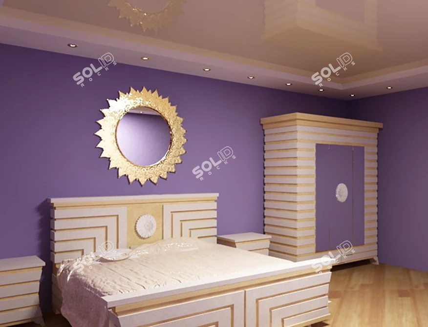 Harmony Bedroom Set 3D model image 1