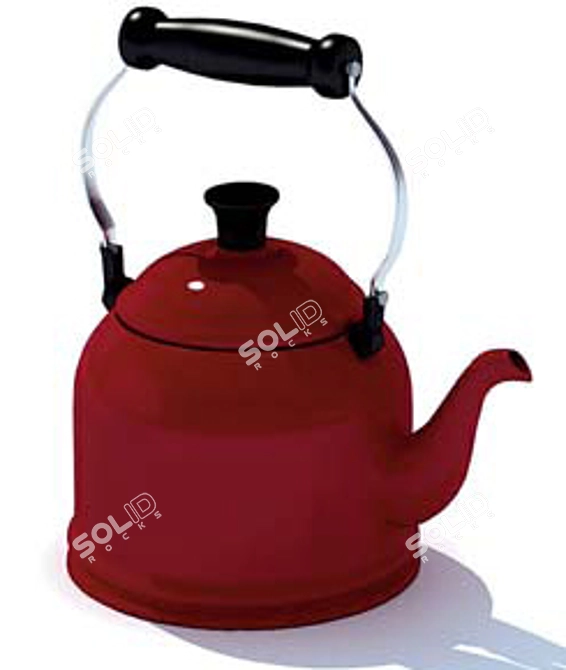 Vintage Electric Kettle 3D model image 1
